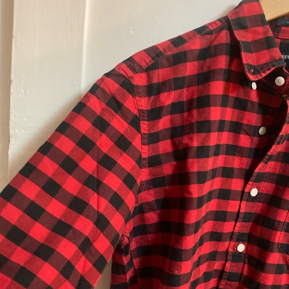 J. Crew Red and Black Casual Button Down Shirt-slim fit - Picture 11 of 15